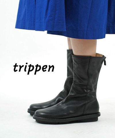 トリッペンtrippen ミドルブーツ黒37 M id B oot black-