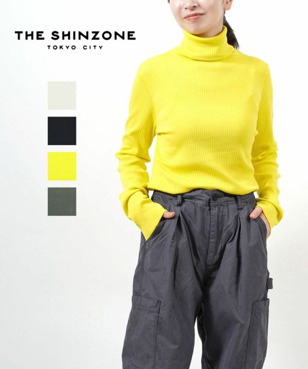 THE SHINZONE(ザ シンゾーン)ハイネックリブ カットソー HIGH NECK RIB