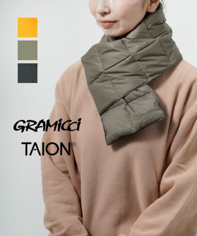 GRAMICCI(グラミチ)×TAION ダウンマフラー タイオン コラボ商品