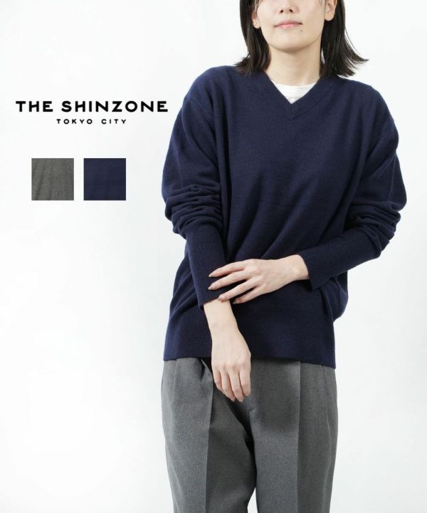 THE SHINZONE(ザ シンゾーン)Vネックニット WOOL CASHMERE DADDY KNIT