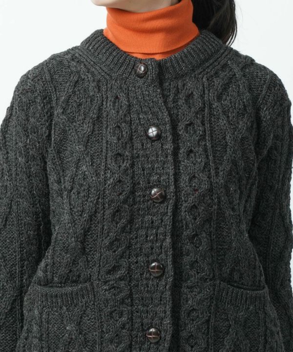 Aran Woollen Mills(アランウーレンミルズ)ニットカーディガン アラン