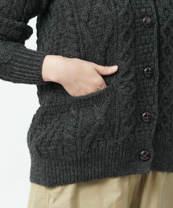 Aran Woollen Mills(アランウーレンミルズ)ニットカーディガン アラン