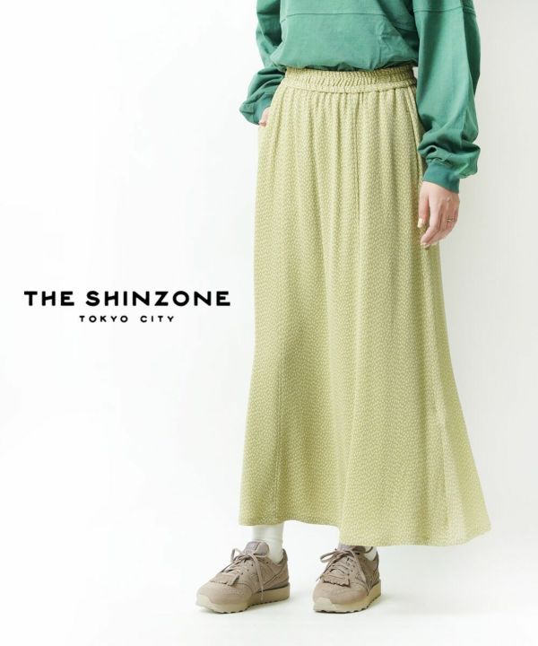 THE SHINZONE(ザ シンゾーン), フラワージャガード セミフレアスカート ロングスカート FLOWER JQ SKIRT