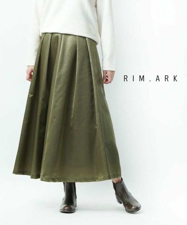 RIM.ARK(リムアーク) ウエストリブ ロングスカート フレアスカート MA-1 SK | BLEU COMME BLEU(ブルーコムブルー)