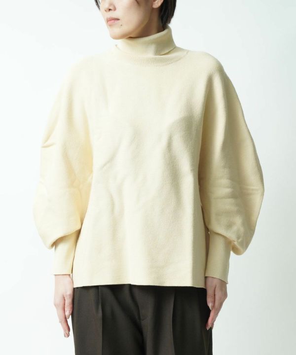 RIM.ARK(リムアーク), ドルマンスリーブ タートルネック ワイドニット Dolman wide knit tops