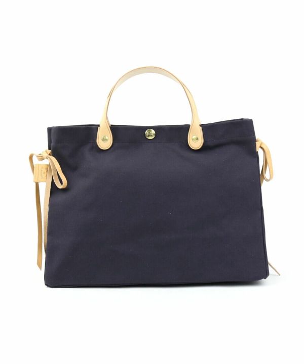IL BISONTE(イルビゾンテ)コットンキャンバス サイドリボン トート
