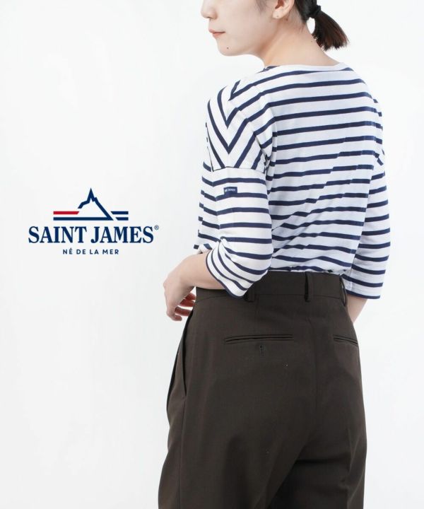 SAINT JAMES(セントジェームス)コットン ドロップショルダー ボート ...