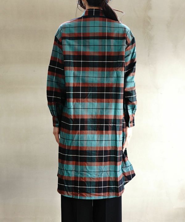 FRED PERRY(フレッドペリー), タータンチェック シャツワンピース Brushed Tartan Shirt Dress