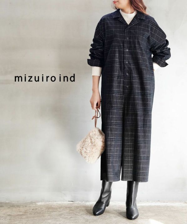 mizuiro ind(ミズイロインド), チェック オールインワン