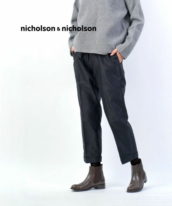 nicholson&nicholson(ニコルソン&ニコルソン), コットン スラックスパンツ テーパードパンツ