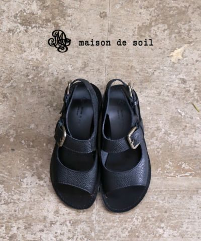 maison de SOIL(メゾン ド ソイル)レザー ストラップサンダル INTRECCIO STRAP SANDAL | BLEU COMME  BLEU(ブルーコムブルー)