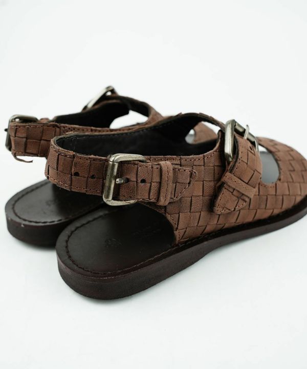 maison de SOIL(メゾン ド ソイル), レザー ストラップサンダル INTRECCIO STRAP SANDAL