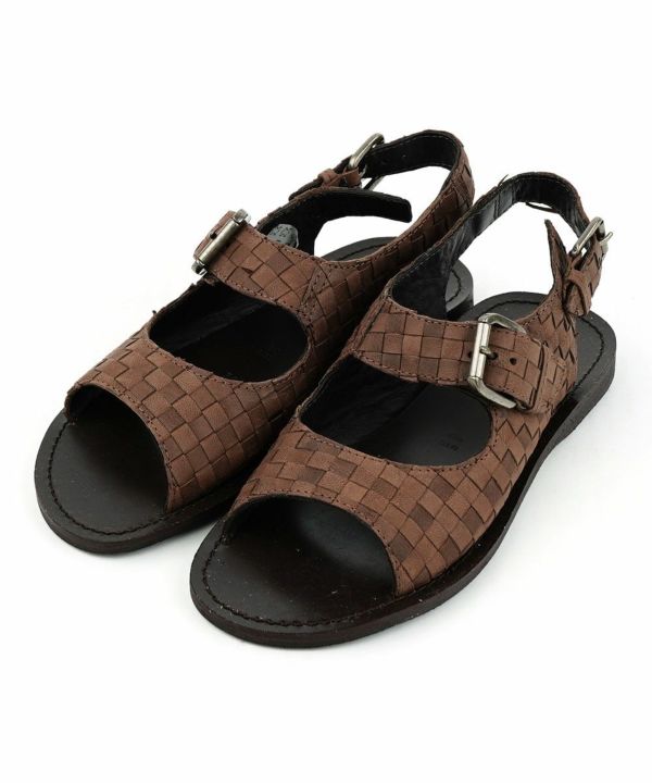 maison de SOIL(メゾン ド ソイル), レザー ストラップサンダル INTRECCIO STRAP SANDAL