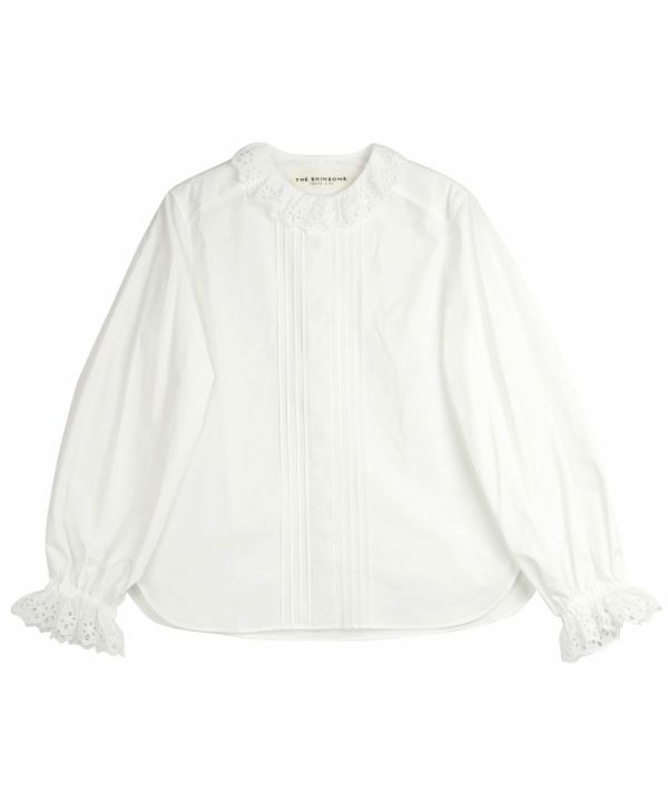 THE SHINZONE(ザ シンゾーン), レースカラー ブラウス LACE COLLAR BLOUSE