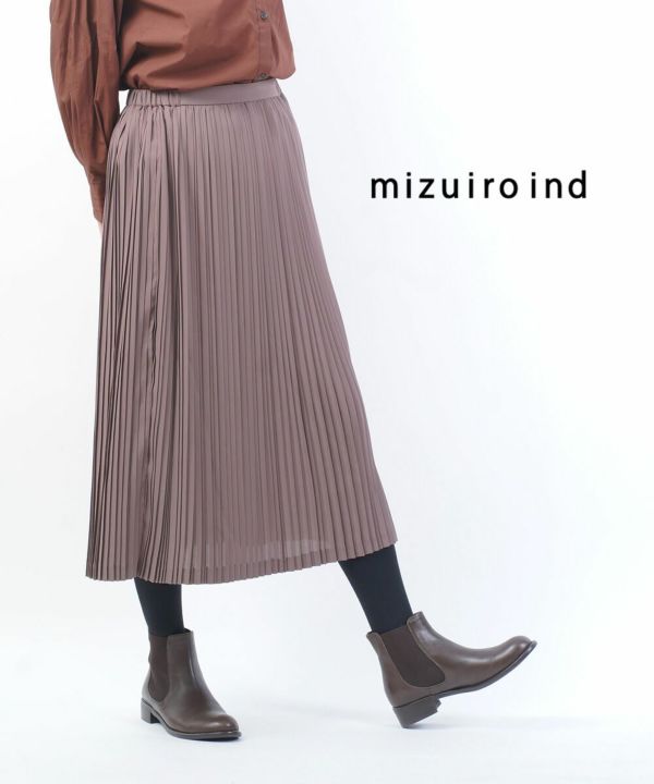 mizuiro ind(ミズイロインド), ブロークン プリーツスカート