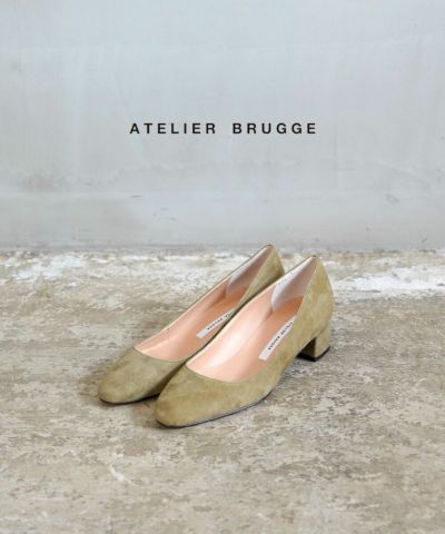 atelier brugge(アトリエブルージュ)スウェード アーモンドトゥ