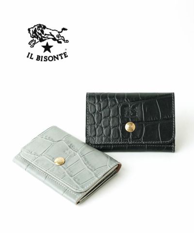 IL BISONTE イルビゾンテ カードケース 名刺入れ ダブルフラップ