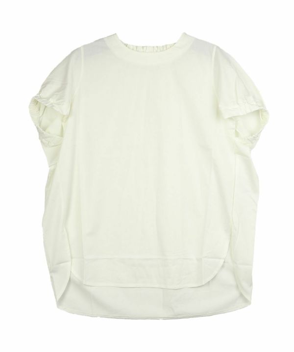 PUPULA(ププラ)コットンミックストリコット バックギャザープル