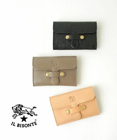 IL BISONTE(イルビゾンテ)レザー スターエンボス ダブルフラップ
