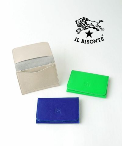 IL BISONTE(イルビゾンテ)レザー L字ファスナー キーケース パス