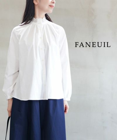 Faneuil ファヌル サイドギャザー プルオーバー FANEUIL(ファヌル) | BLEU COMME BLEU(ブルーコムブルー)