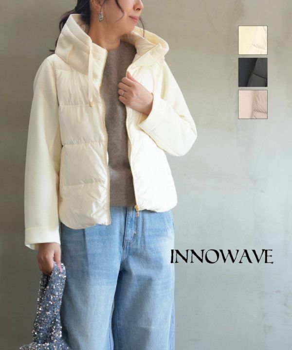 innowave(イノウェーブ)カットボンディング×スムースタフタ ショートブルゾン | BLEU COMME BLEU(ブルーコムブルー)