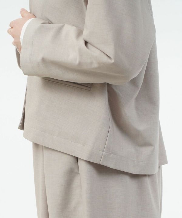 un cinq(アンサンク)Tropical V-neck Jacket | BLEU COMME BLEU(ブルー