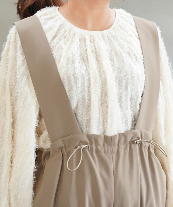 CHIGNON(シニヨン)ドロストデザインサロペット | BLEU COMME BLEU