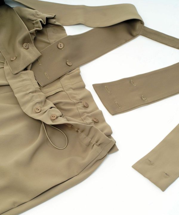 CHIGNON(シニヨン)ドロストデザインサロペット | BLEU COMME BLEU