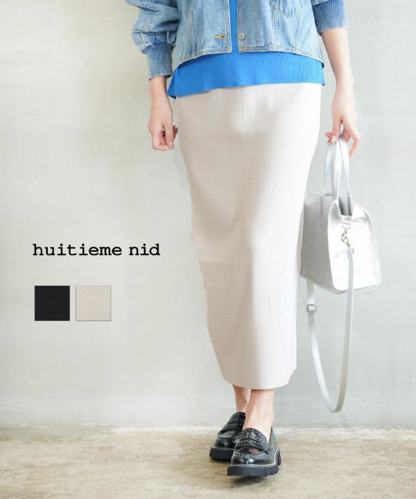 huitieme nid スカート ユイティーム ギャザースカート huitieme nid レディース 国内