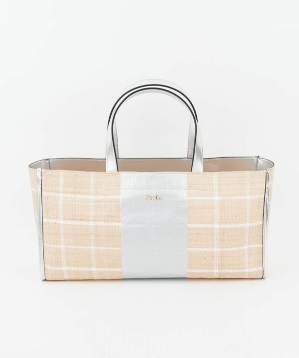 Ele'Sac(エルサック)CHECK WIDE TOTE | BLEU COMME BLEU(ブルー
