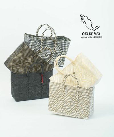 OJO DE MEX(オホデメックス)Plastico Cago Tote Chico | BLEU