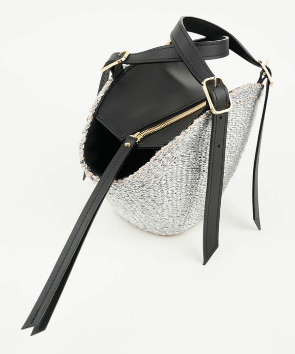 ヴィオラドーロ アバカ製 メタリックトートバッグ MIRO VIOLAd'ORO V-8896 国内正規品 2025春夏新作 送料無料 VIOLAd'ORO(ヴィオラドーロ)アバカ製 メタリックトートバッグ MIRO