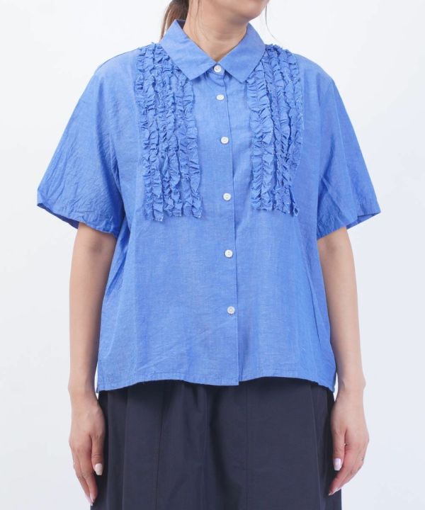 MidiUmi 今季完売フロントフリルシャツ MidiUmi フロントフリルシャツ｜ MARcourt ONLINE STORE