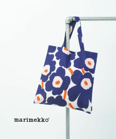 Marimekko Kioski マリメッコ トートバッグ キャンバス 青