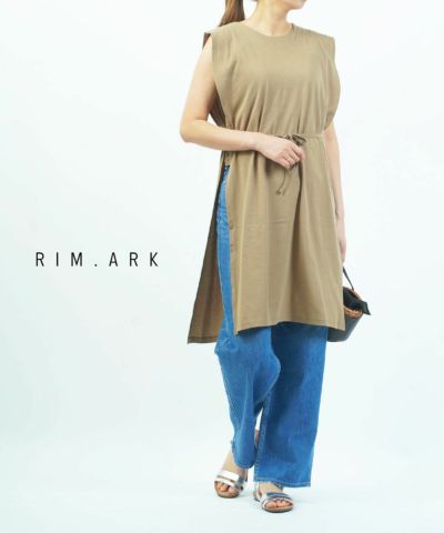 リムアーク スクエアポンチョ オーバープルオーバー Relax easy tops RIM.ARK レディース 国内正規品 RIM.ARK(リムアーク)スクエアポンチョ Relax easy tops | BLEU