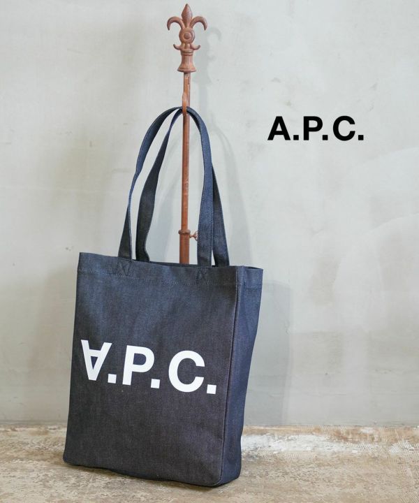 ☆人気☆【A.P.C.】☆Laure Tote Bag Blu.e☆トートバッグ☆ A.P.C.(アー・ペー・セー)Laure トートバッグ | BLEU COMME BLEU