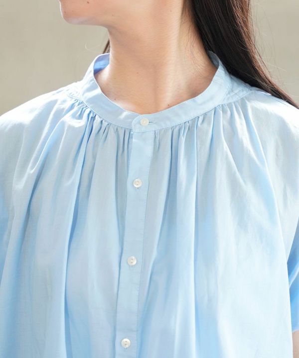 MANON(マノン)オーバーダイフレンチスリーブビッグアミカルシャツ