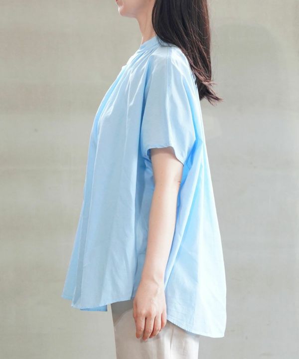 MANON(マノン)オーバーダイフレンチスリーブビッグアミカルシャツ