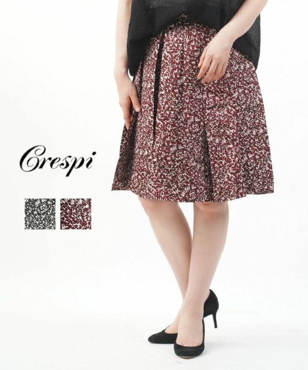 クレスピ タックプリーツスカート Crespi 304-7502 国内正規品 210509 送料無料 Crespi(クレスピ)タックプリーツスカート | BLEU COMME BLEU(ブルー