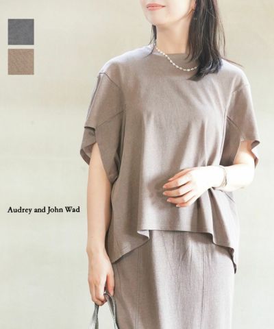 Audrey and John Wad ドット切替ボリュームスリーブプルオーバー audrey and john wad(オードリーアンドジョンワッド)シアー