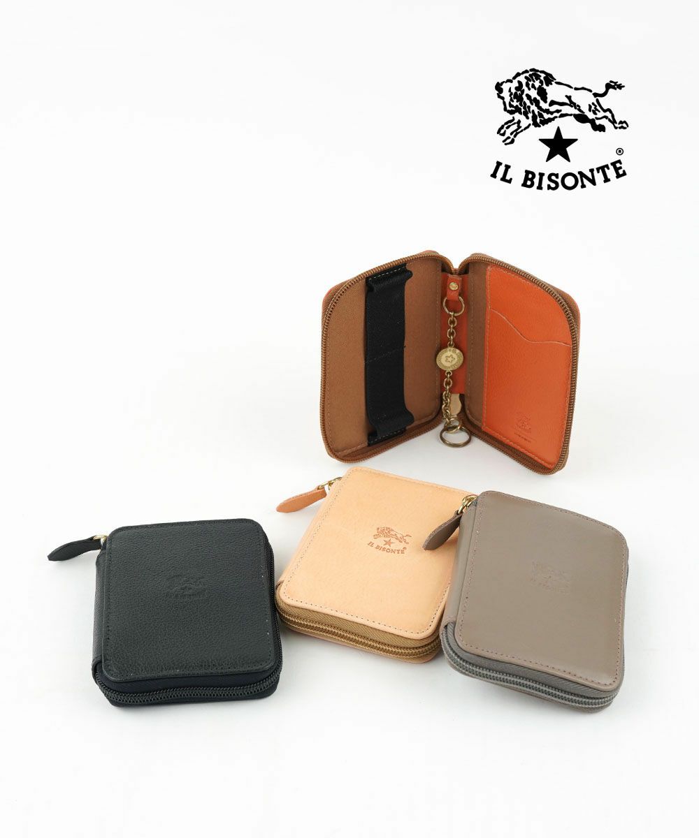 IL BISONTE(イルビゾンテ)レザー 三つ折り キーケース ウォレット 