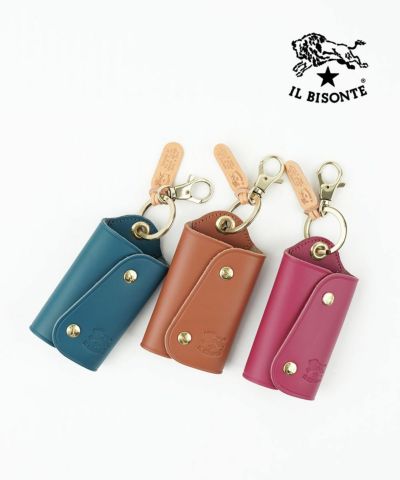 IL BISONTE(イルビゾンテ)オーストリッチエンボスレザー キー