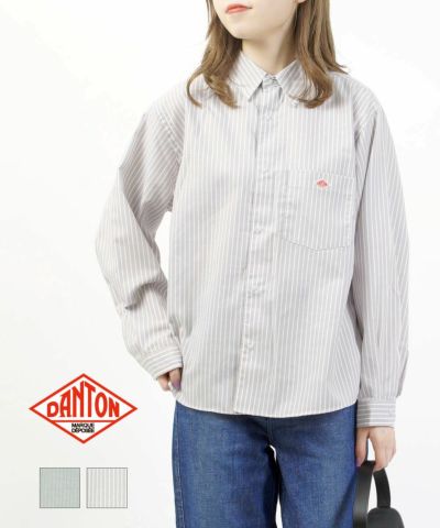 【美品】ダントンDANTONブルー×ホワイトストライプシャツ34 楽天市場】ダントン ストライプ シャツ（カラーブルー