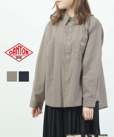 DANTON(ダントン)ドットボタンレギュラーカラーロングスリーブ