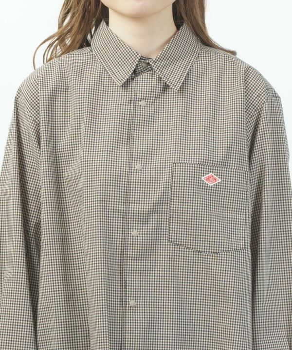 DANTON(ダントン)ドットボタンレギュラーカラーロングスリーブシャツ
