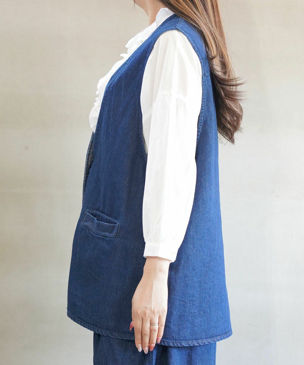 mizuiro ind(ミズイロインド)デニムベスト | BLEU COMME BLEU(ブルー