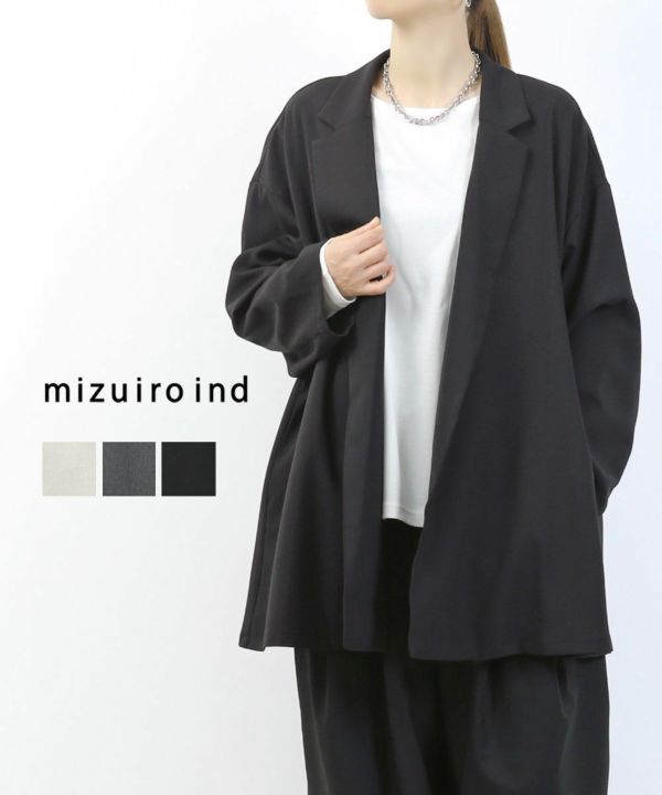 mizuiro ind(ミズイロインド)テーラードシャツジャケット | BLEU