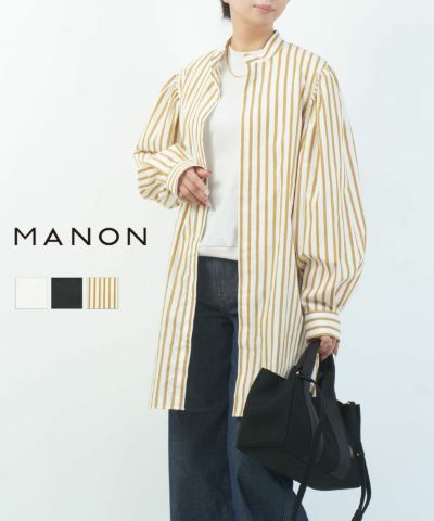 MANON(マノン)オーバーダイフレンチスリーブビッグアミカルシャツ