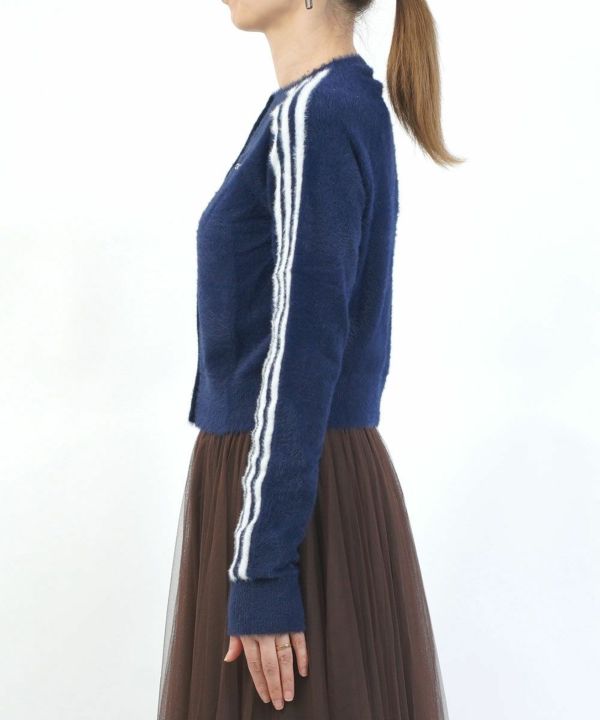 adidas(アディダス)フラッフィーニットカーディガン | BLEU COMME BLEU